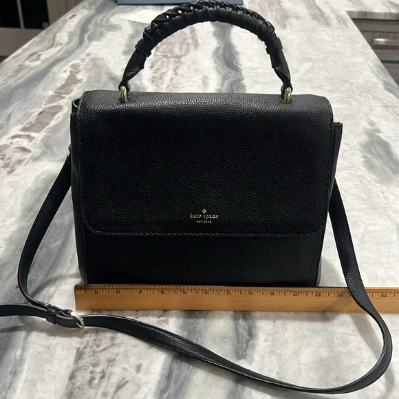 Kate Spade Black Leather Handbag - Picture 2 of 5